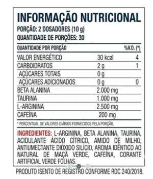Pré Treino Atomic - Puretech